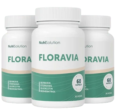 Drei Dosen Floravia von NutriSolution