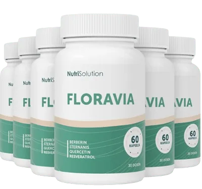 Sechs Dosen Floravia